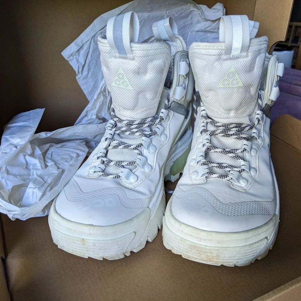 Women Size 5 - Nike ACG Zoom Gaiadome GORE-TEX White EU Size 35.5 Men Size 3.5 - Picture 3 of 5